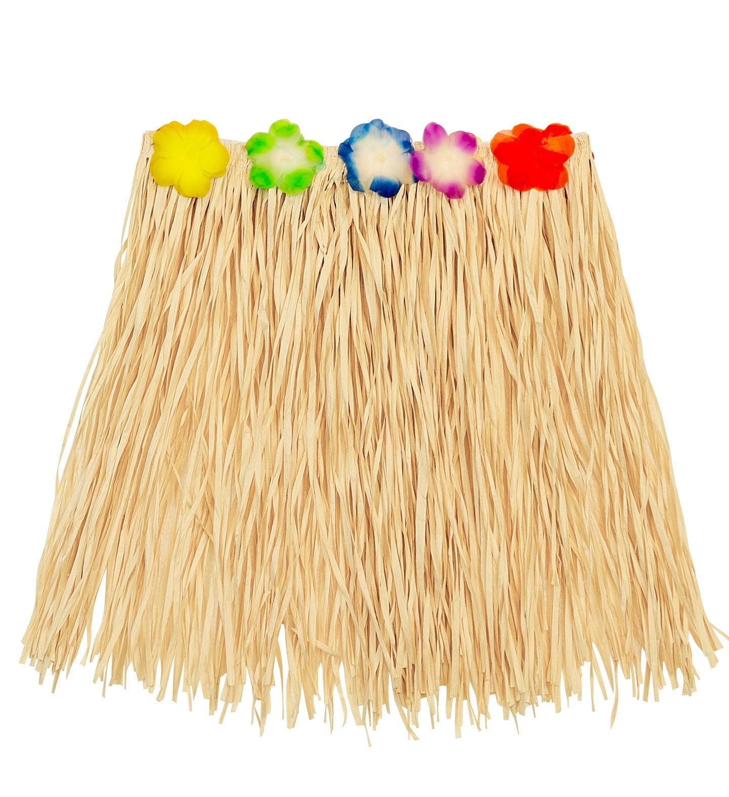 Beige Hawaii Minirok met Bloemenriem