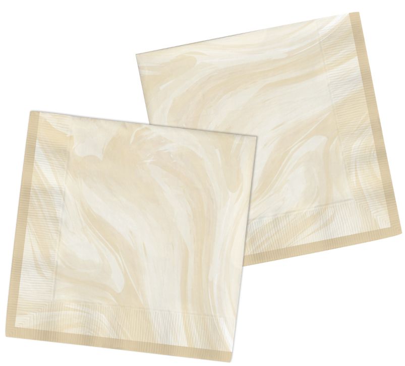 Beige marmer servetten