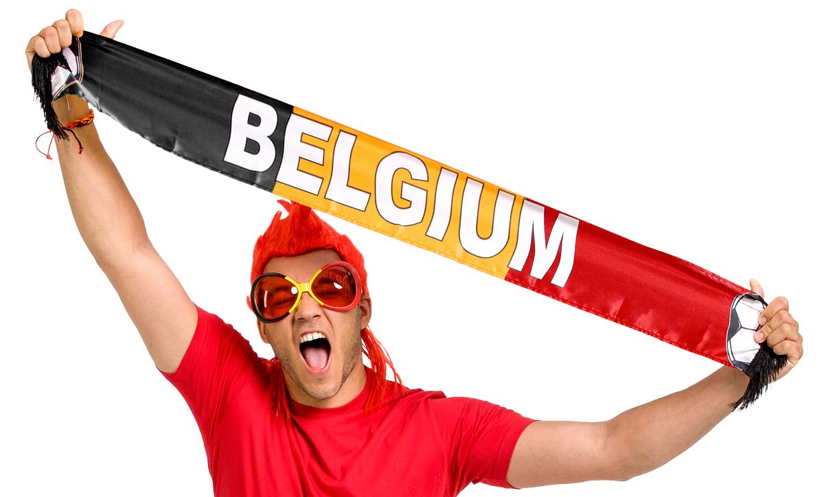 Belgie supporter sjaal 120cm