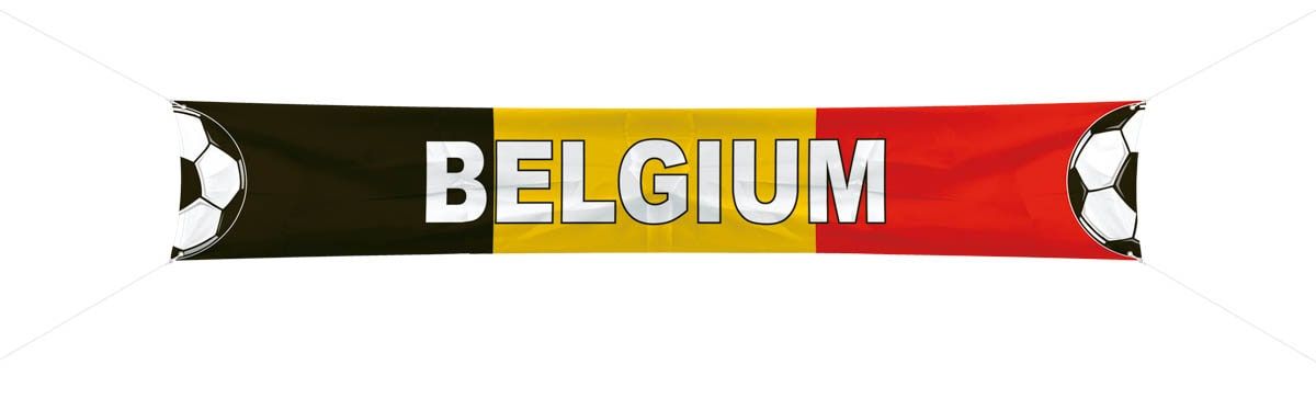 Belgie supporter spandoek