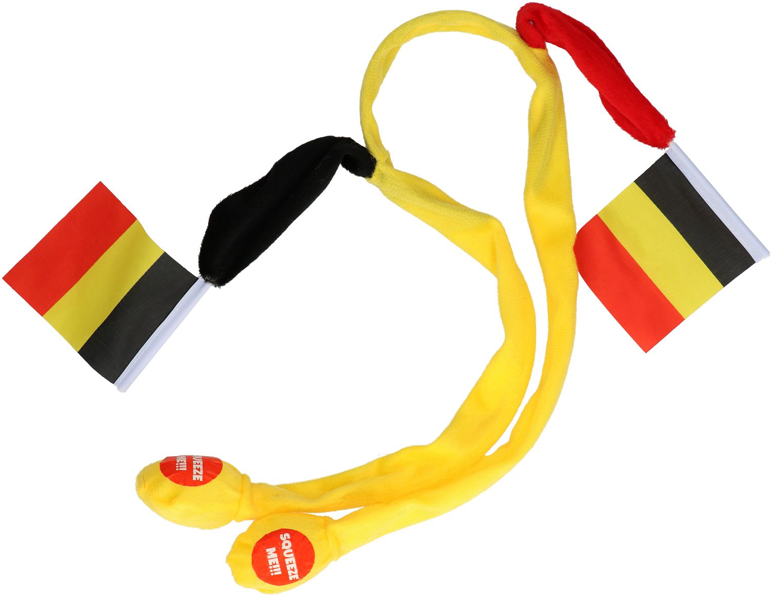 Belgie supporter zwaaiende vlaggen haarband