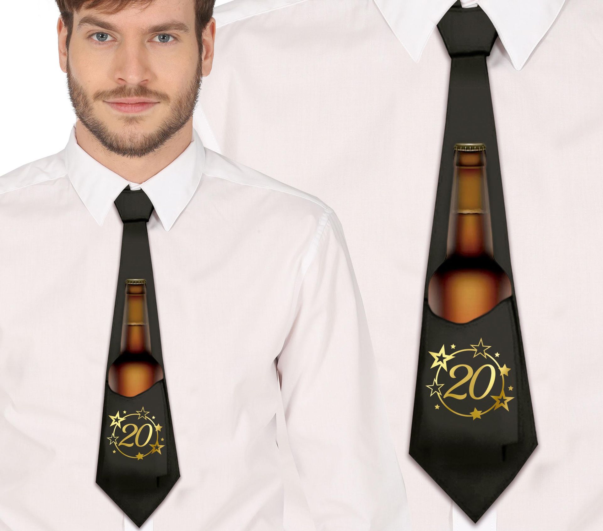 Bier Houder Stropdas 20 jaar