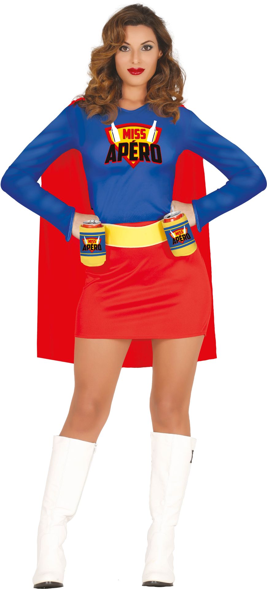 Bier superheldin outfit dames