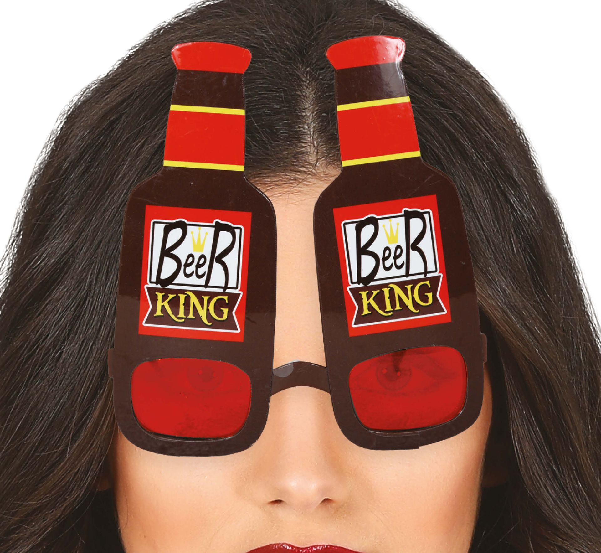 Bierkoning Zonnebril Rood