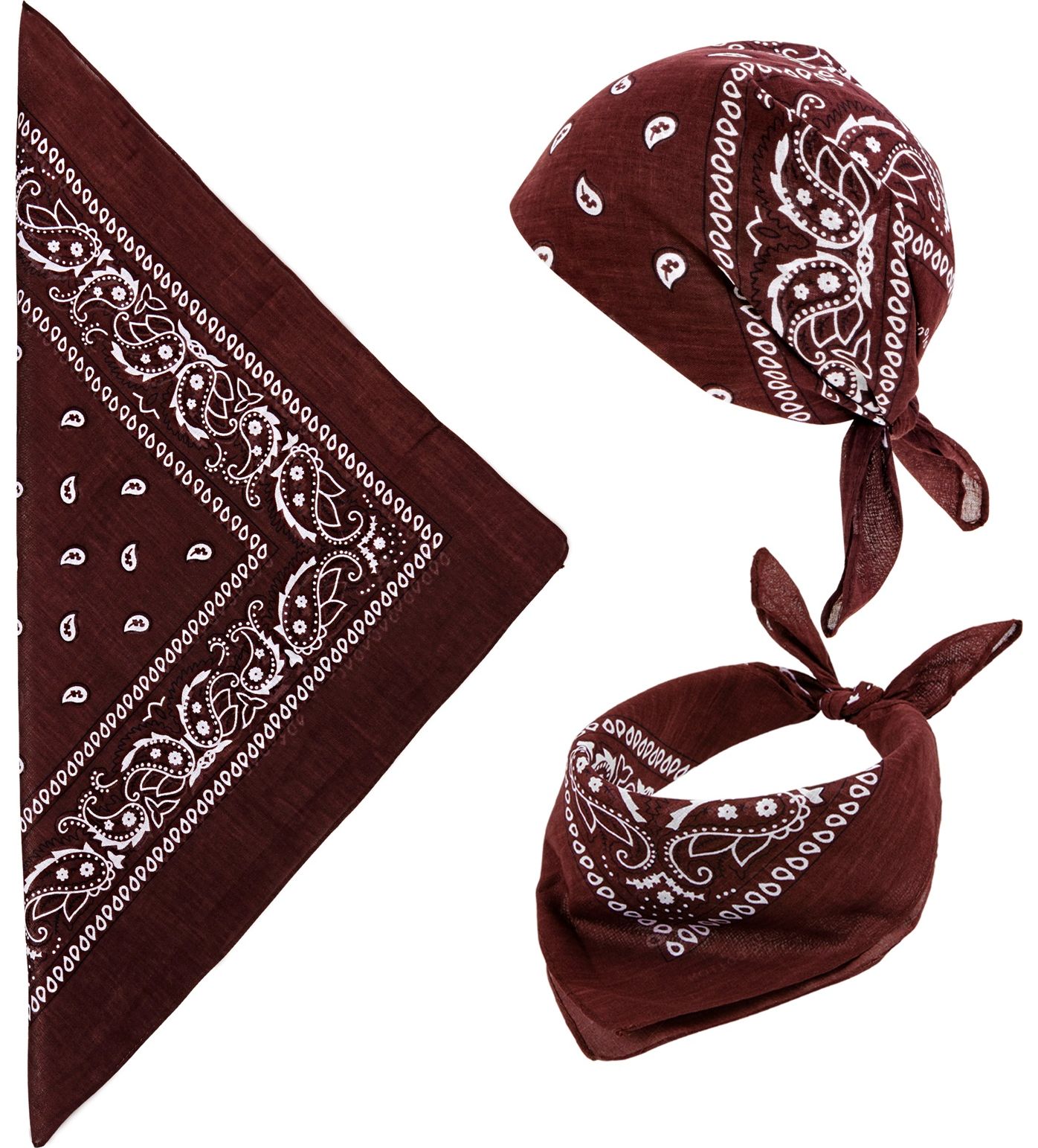 Biker bandana bruin