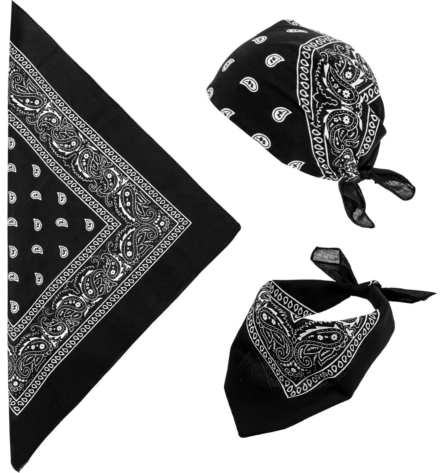 Biker bandana zwart