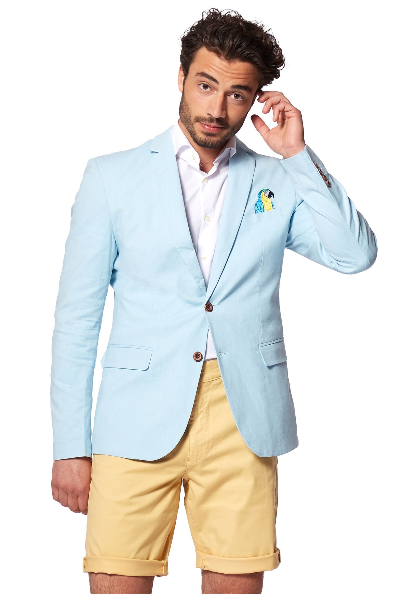 Birdie - Soft Blue Blazer Heren Opposuits