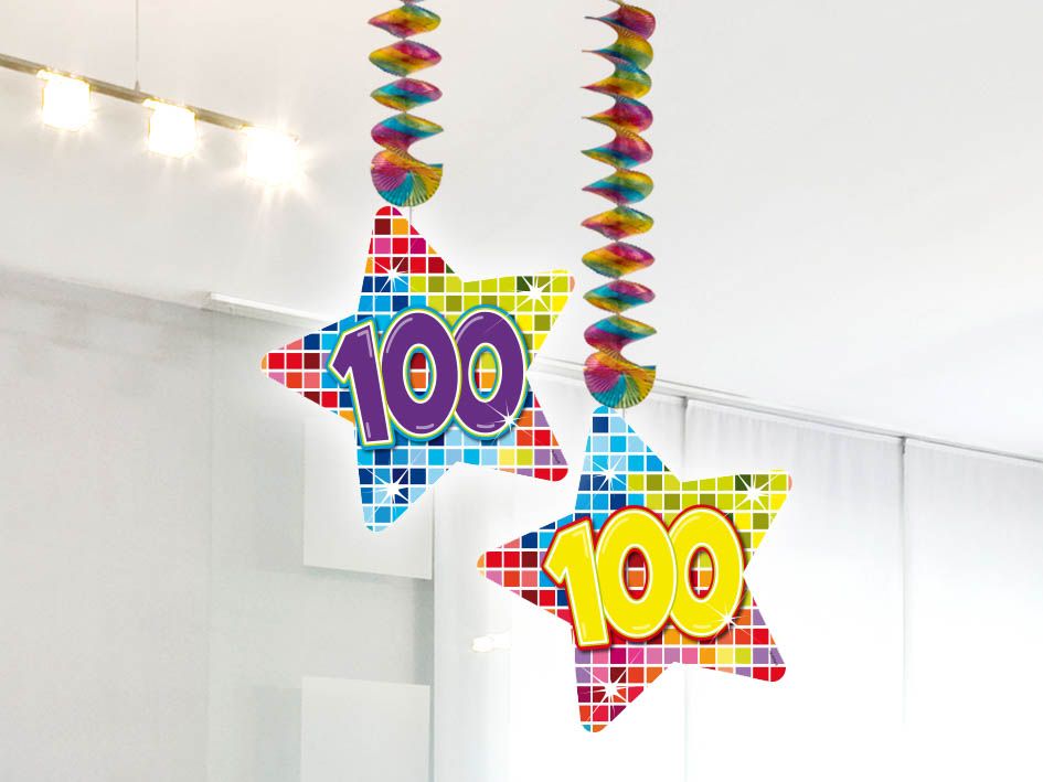 Birthday Blocks 100 jaar ster spiraal decoratie