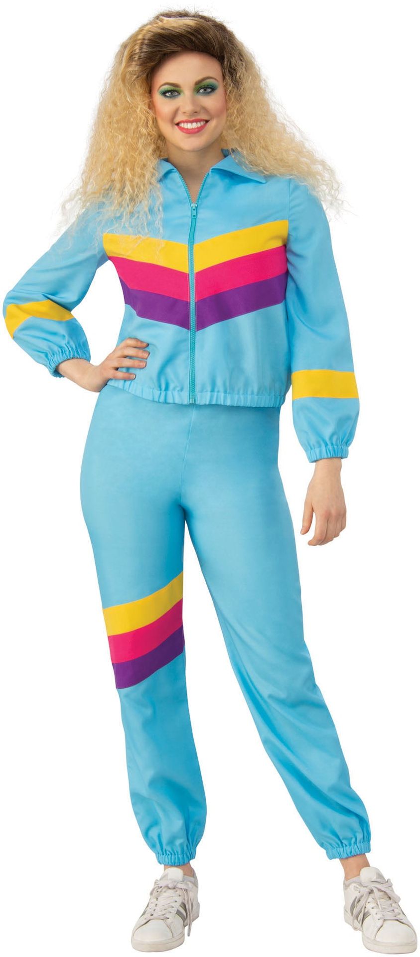 Blauw Fout Trainingspak Dames 80s