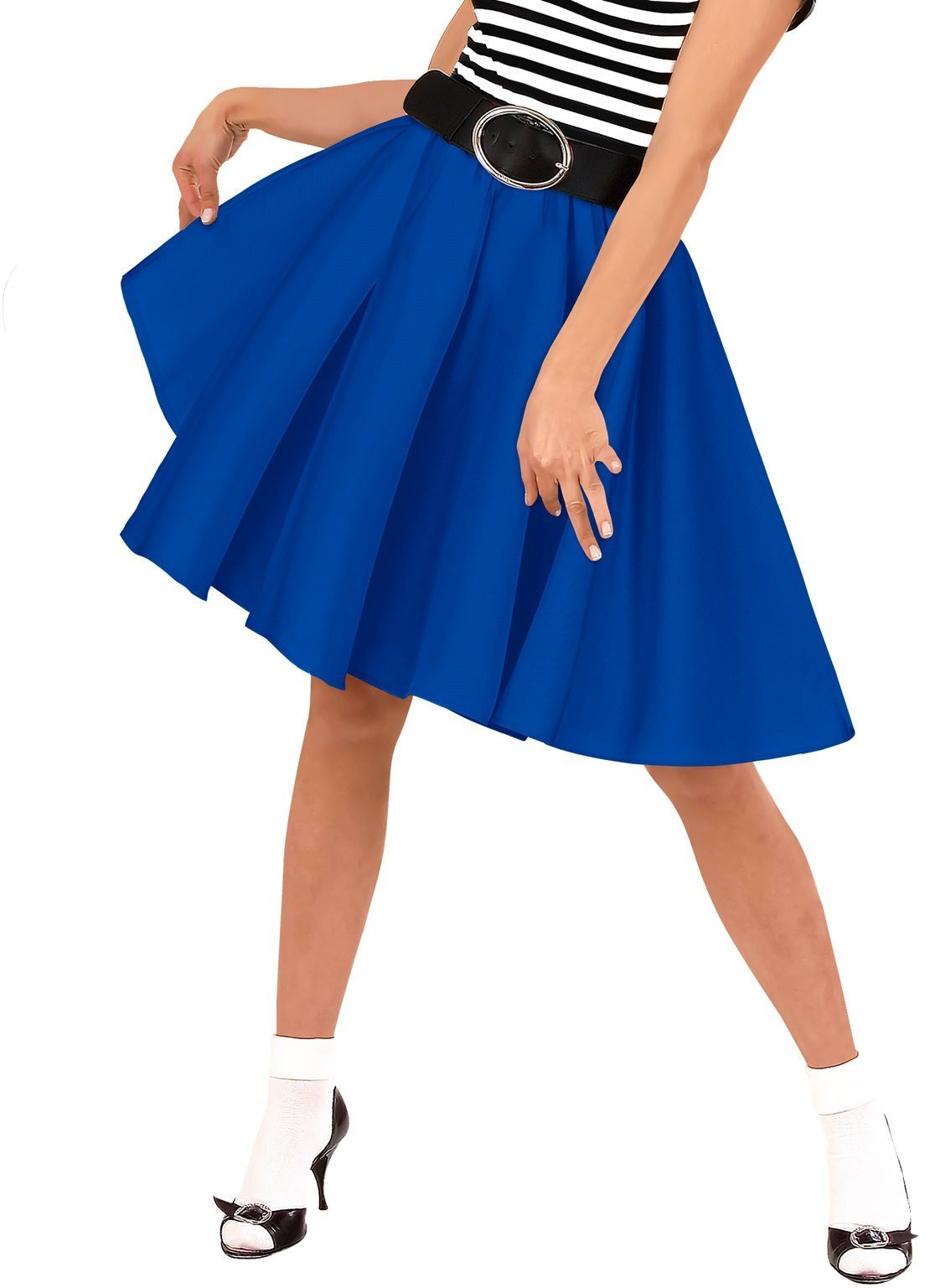 Blauw Rock and Roll rokje vrouwen