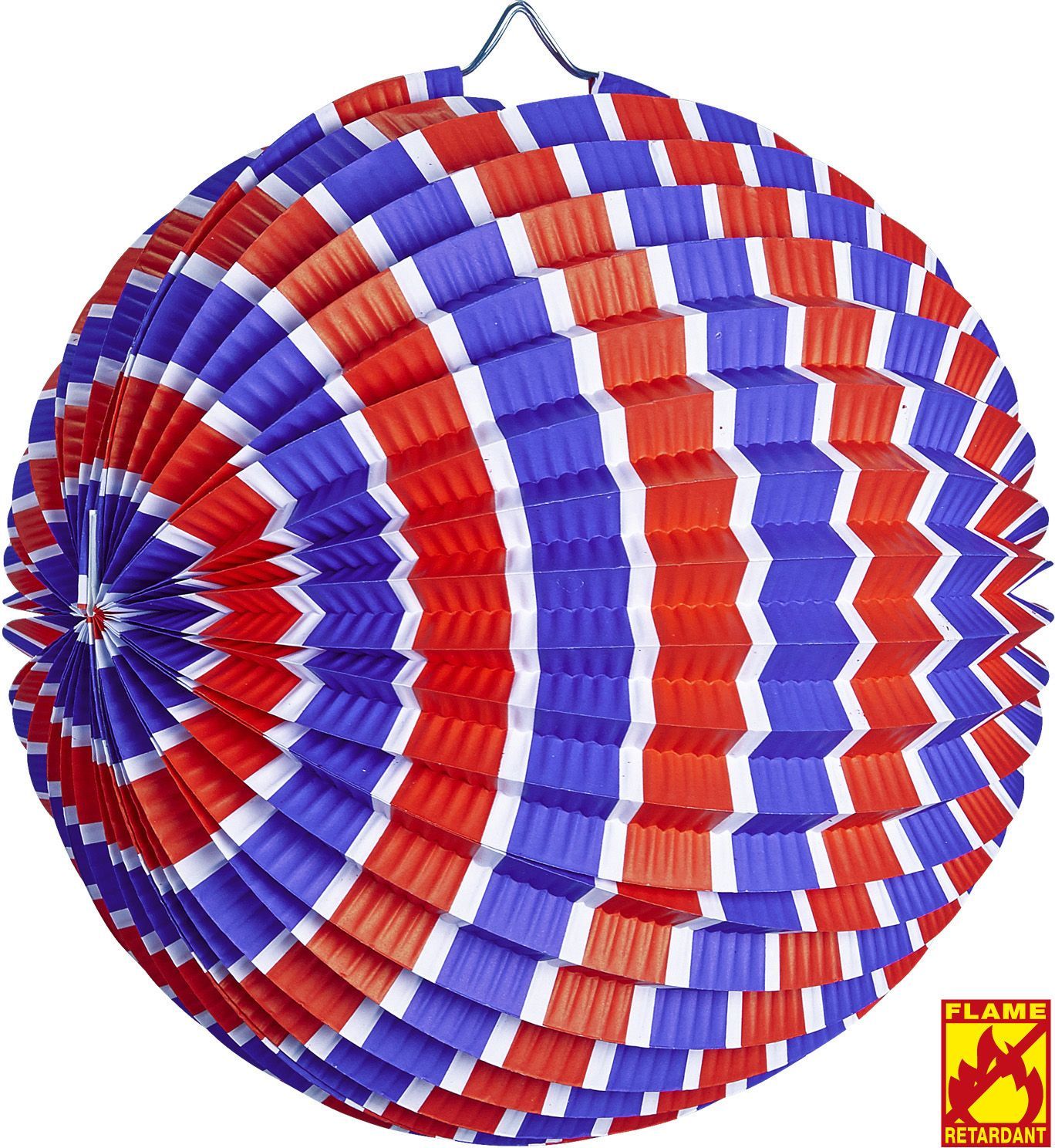 Blauw Wit Rood Gestreepte Decoratie Bal