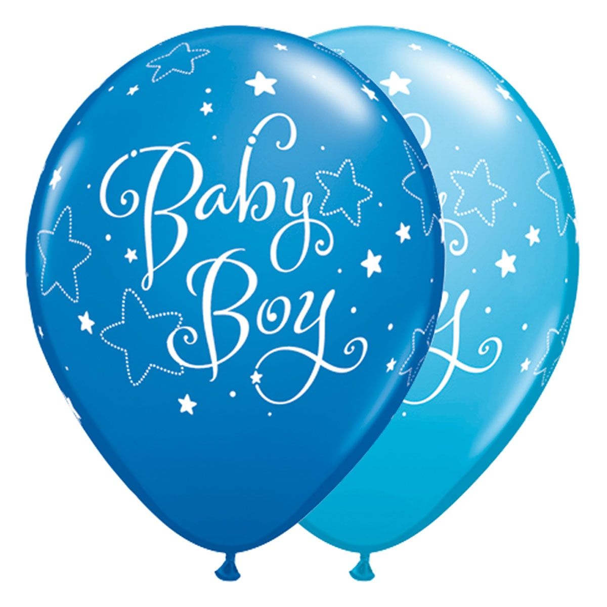 Blauwe baby boy ballonnen 25 stuks