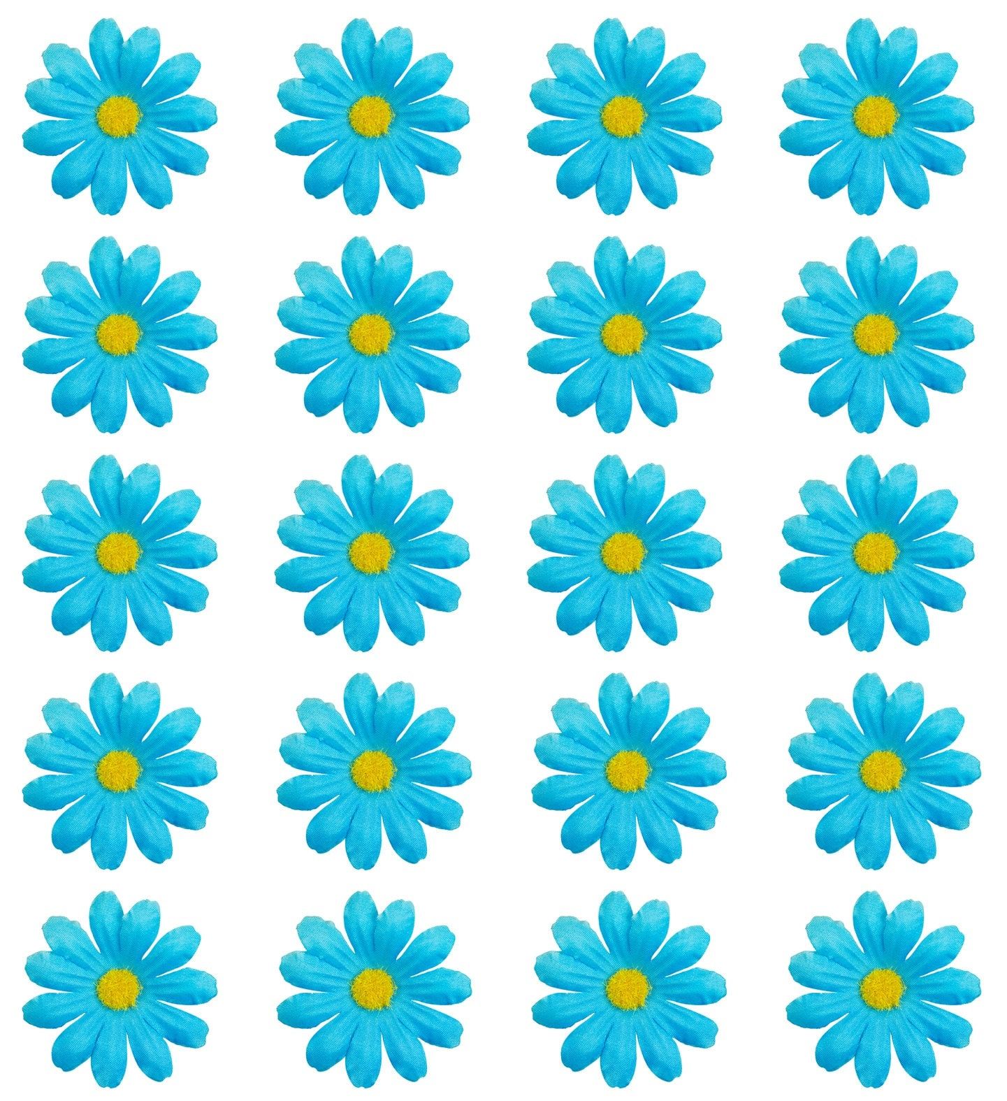 Blauwe Bloemen Decoratieset 20 Stuks