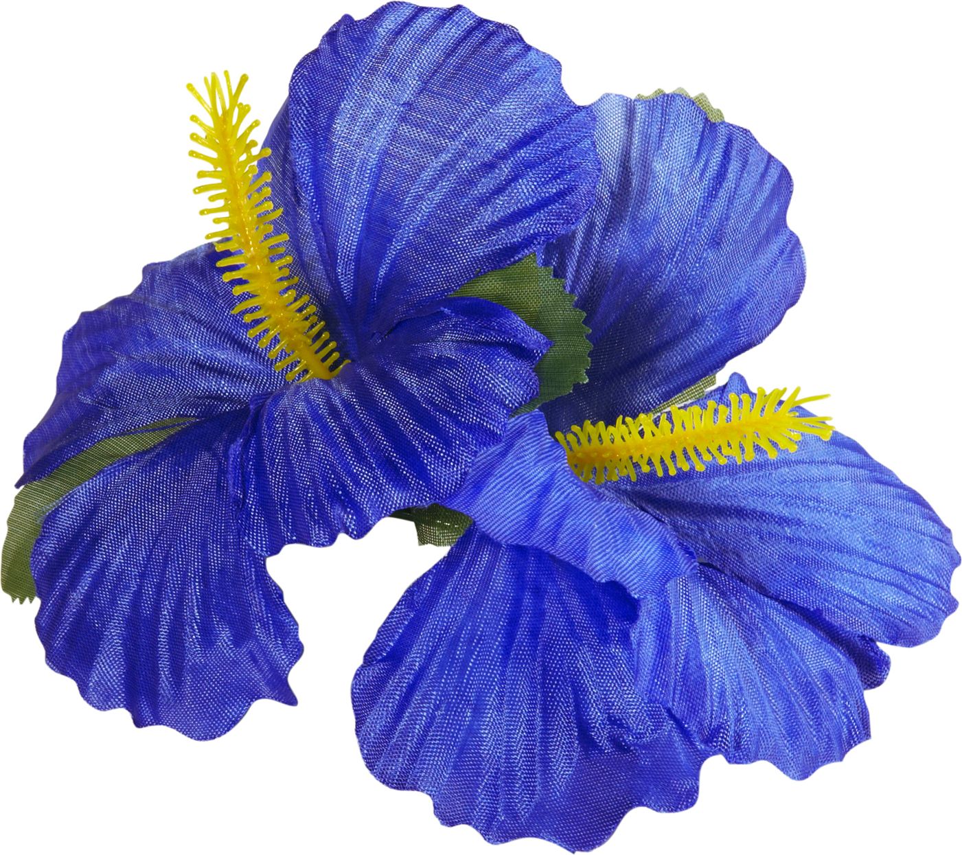 Blauwe bloemen haarspeld