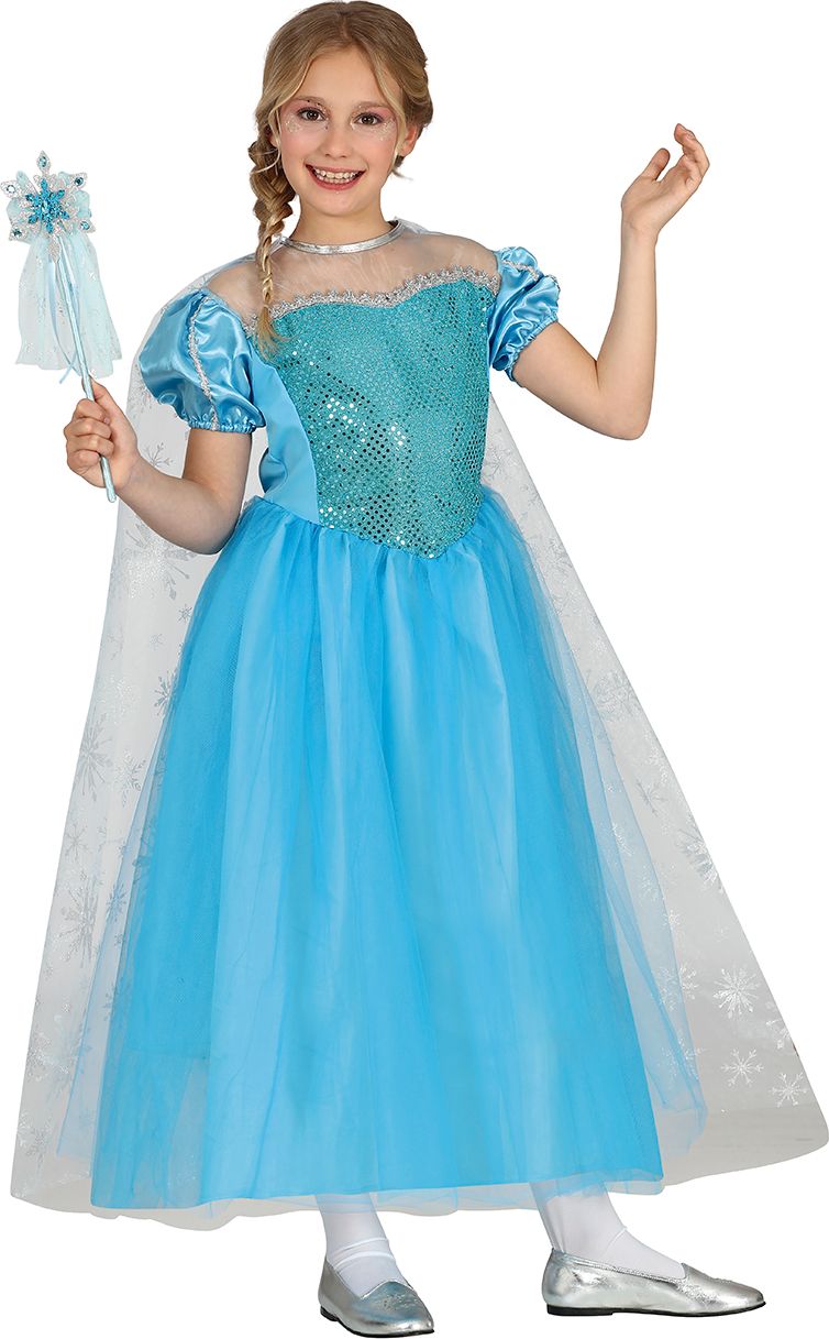 Blauwe Elsa Frozen prinses outfit meisjes