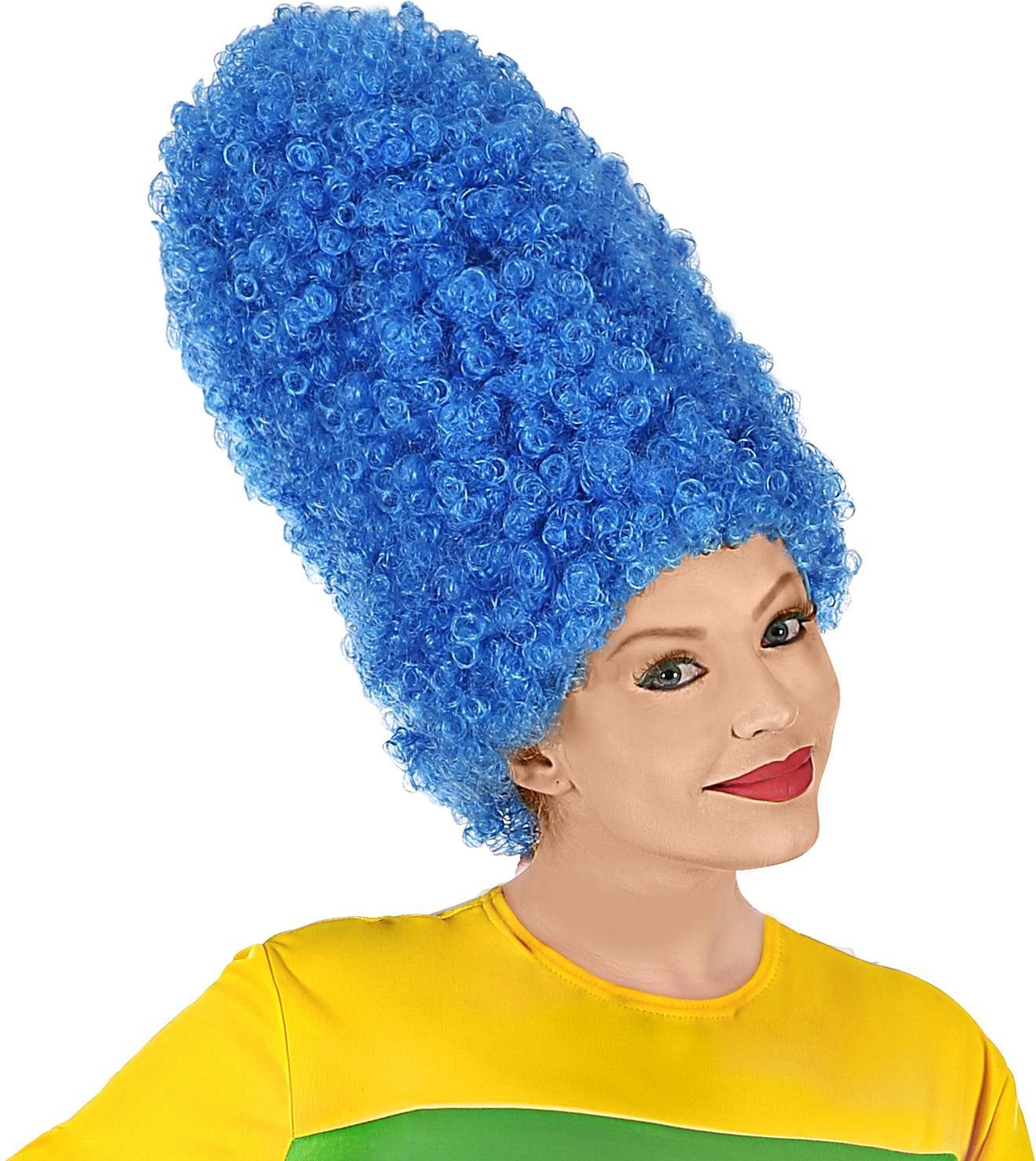 Blauwe Marge Simpson pruik