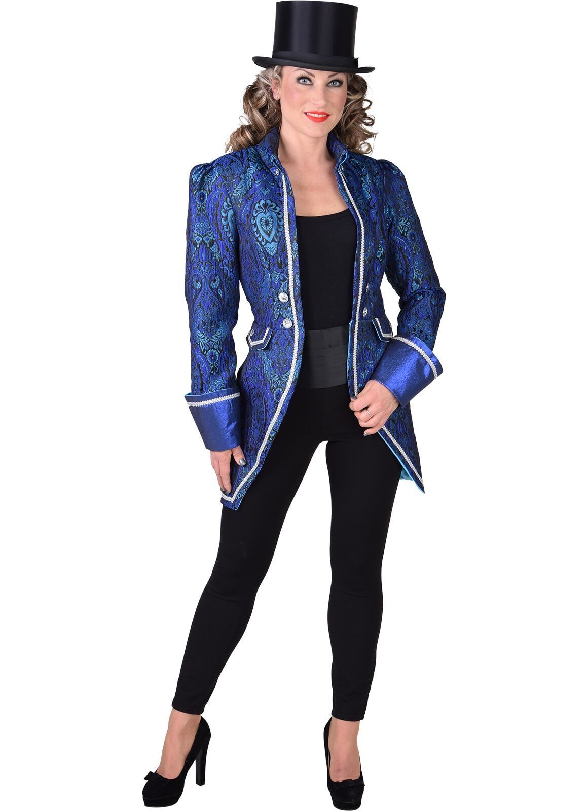 Blauwe markies jas dames