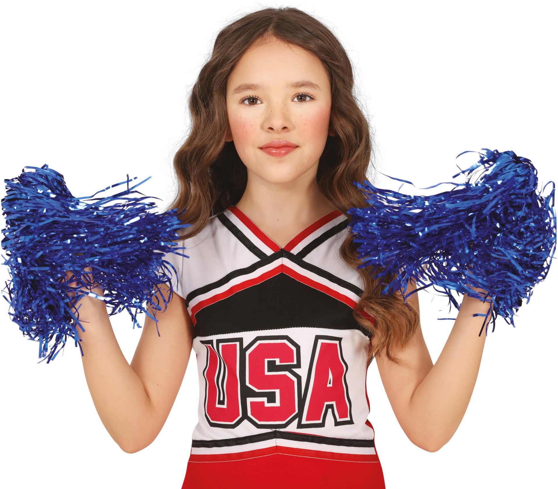 Blauwe Pom-Poms Meisjes 2 Stuks