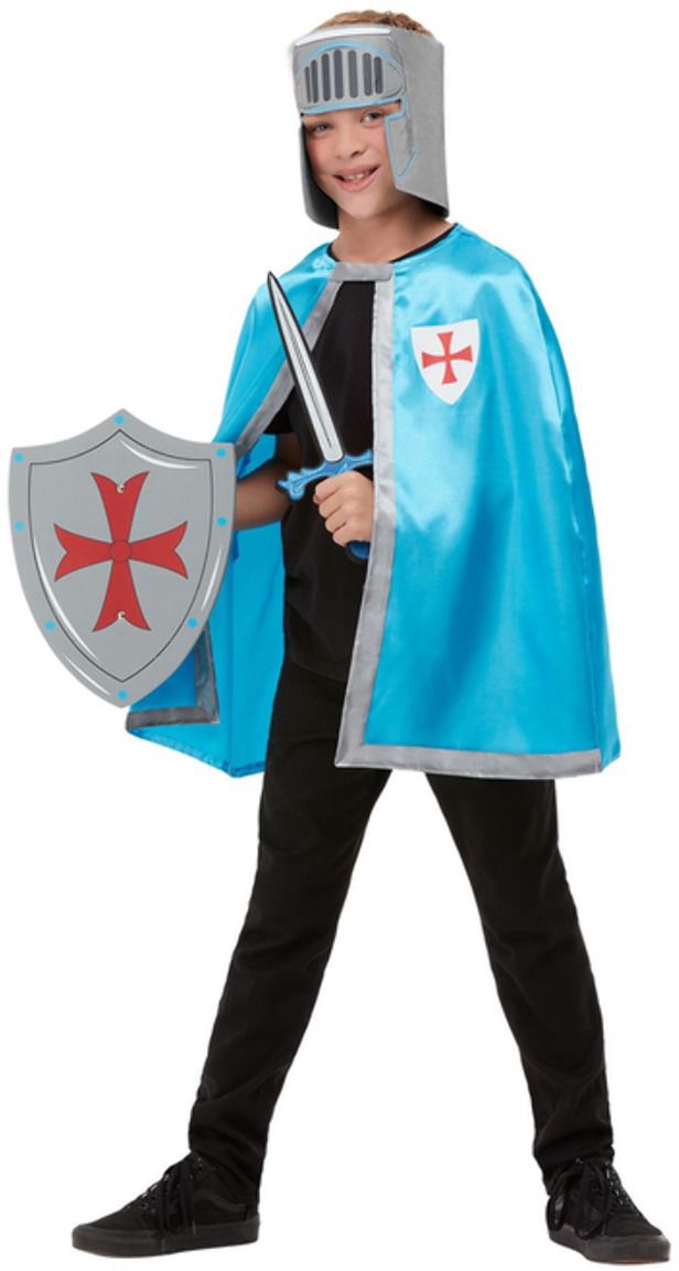 Blauwe ridder set voor kinderen