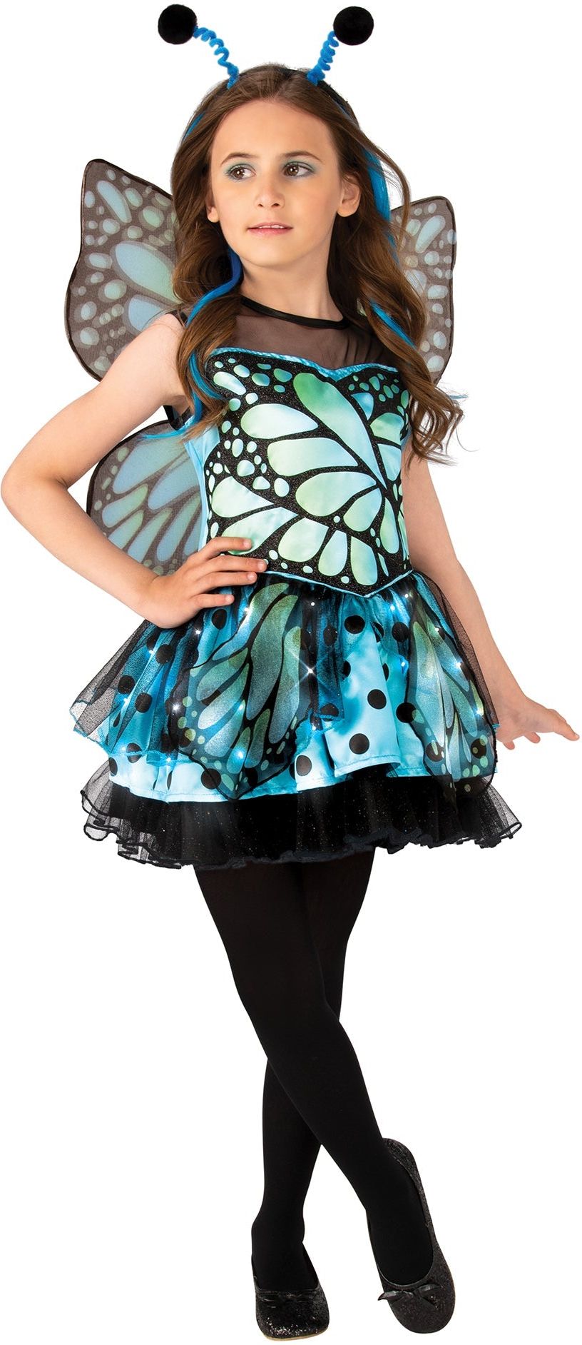 Blauwe Vlinder Outfit Meisjes