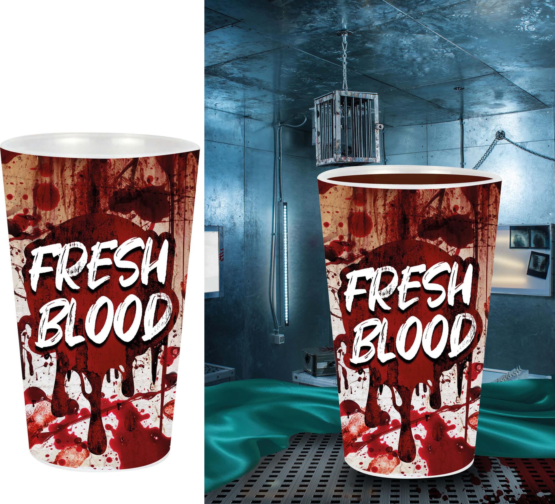 Bloed drinkbeker plastic halloween