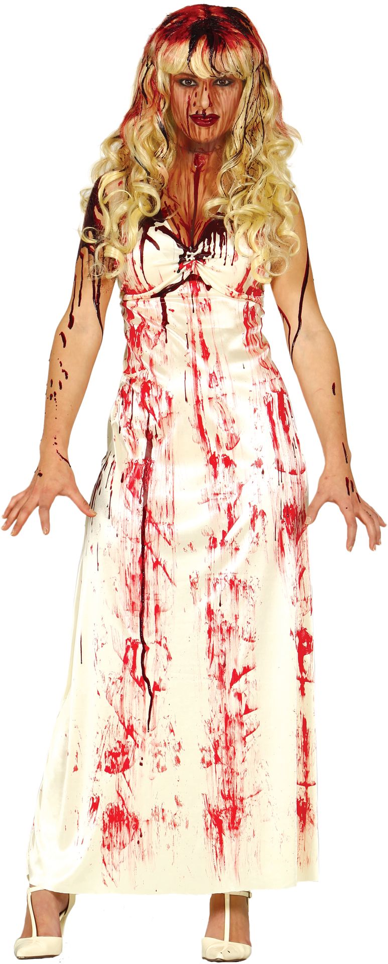 Bloedige zombie bruidsjurk
