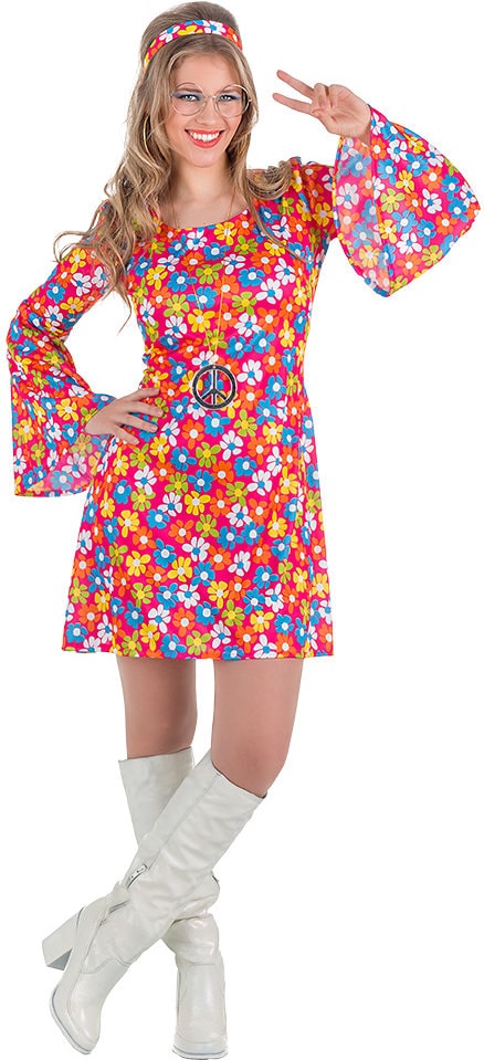 Bloemen Hippie Jurk Dames