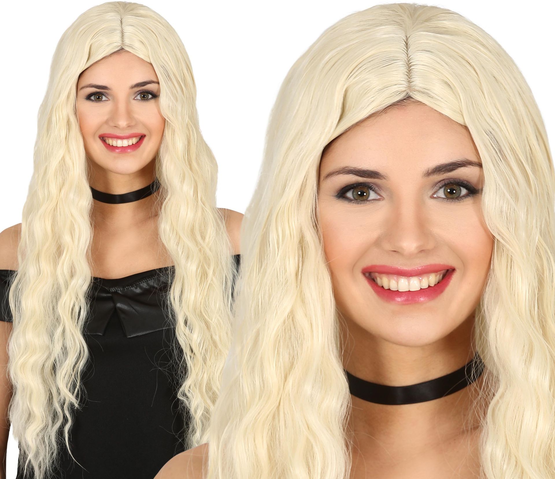 Blonde Pruik Daenerys Lang Haar Golvend