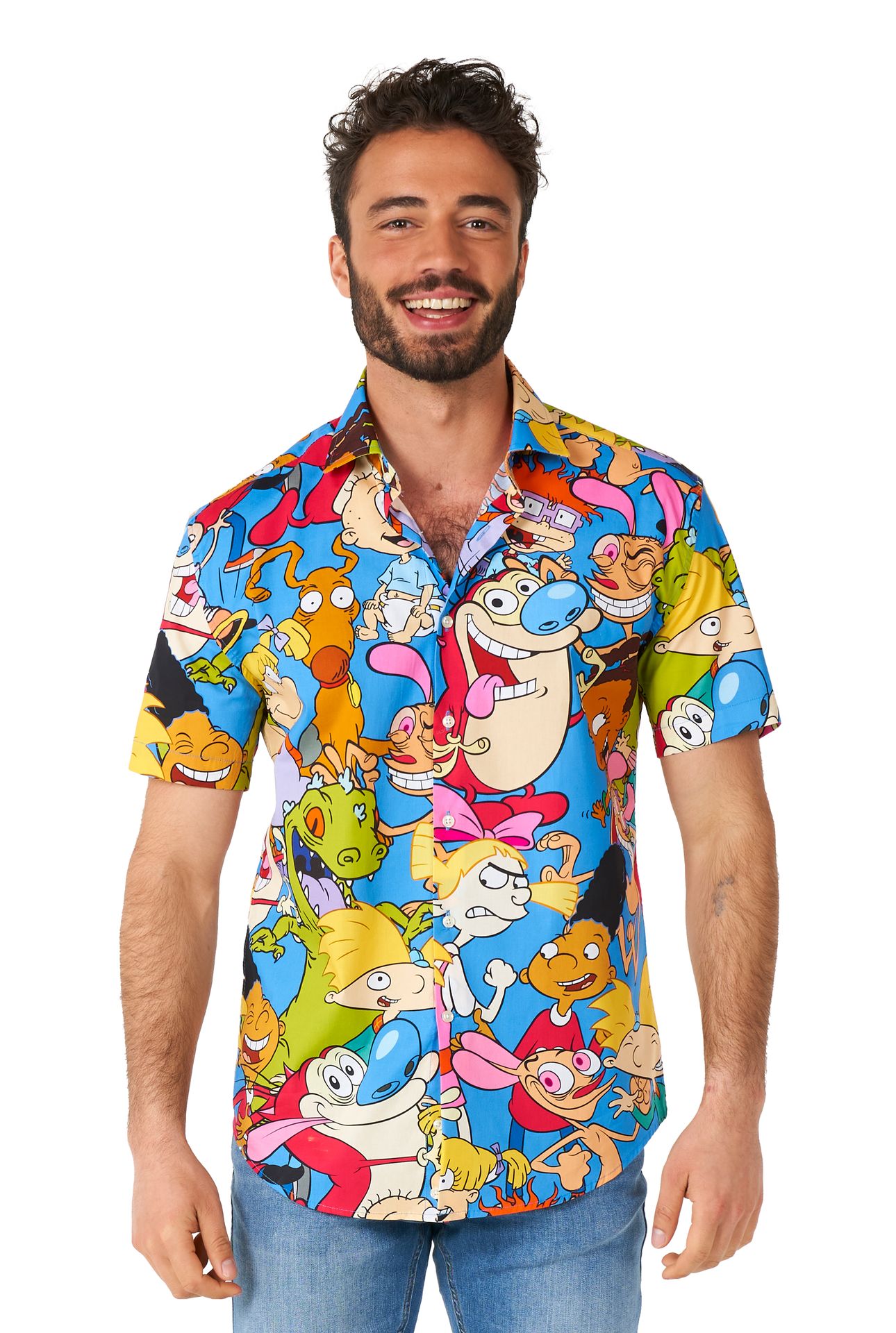 Blouse Nickelodeon Cartoons shirt Heren Opposuits