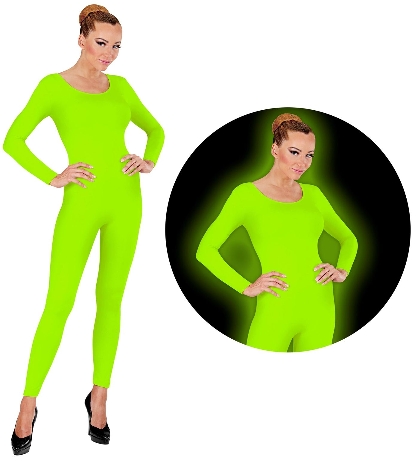 Bodysuit neon groen