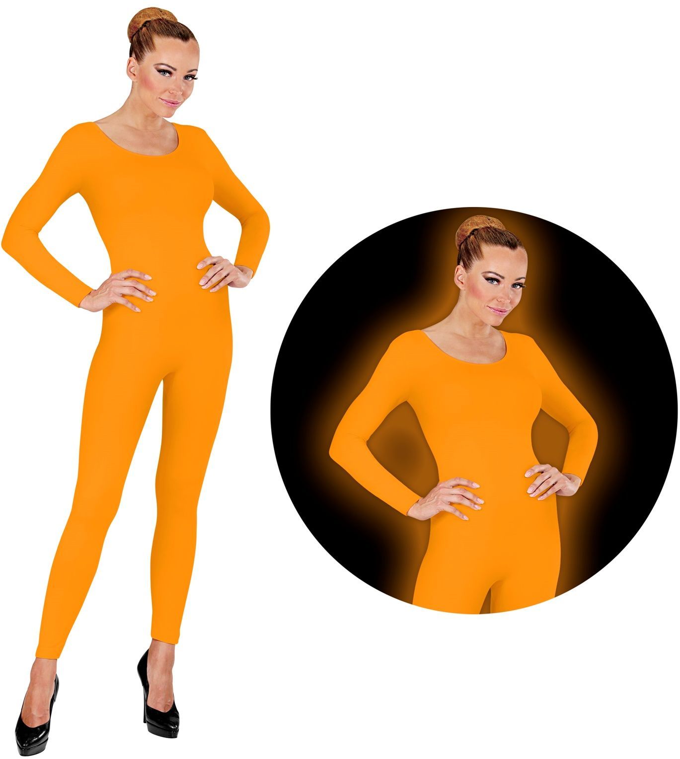 Bodysuit neon oranje