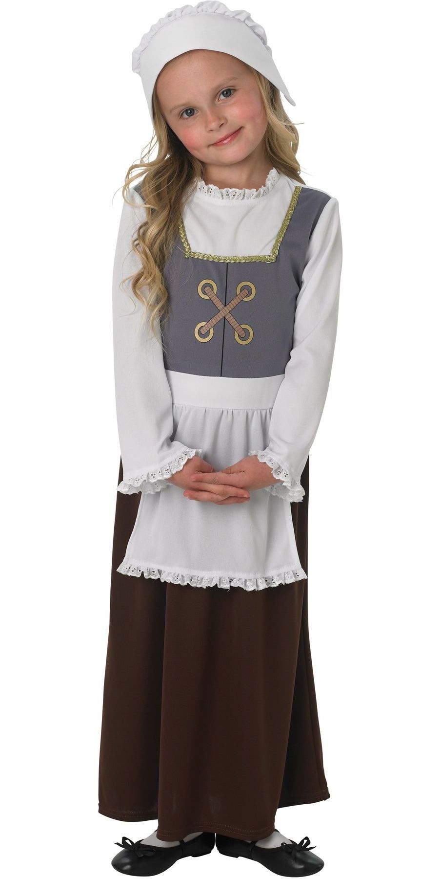 Boerinnenmeisje Kostuum Middeleeuwen Kinderen