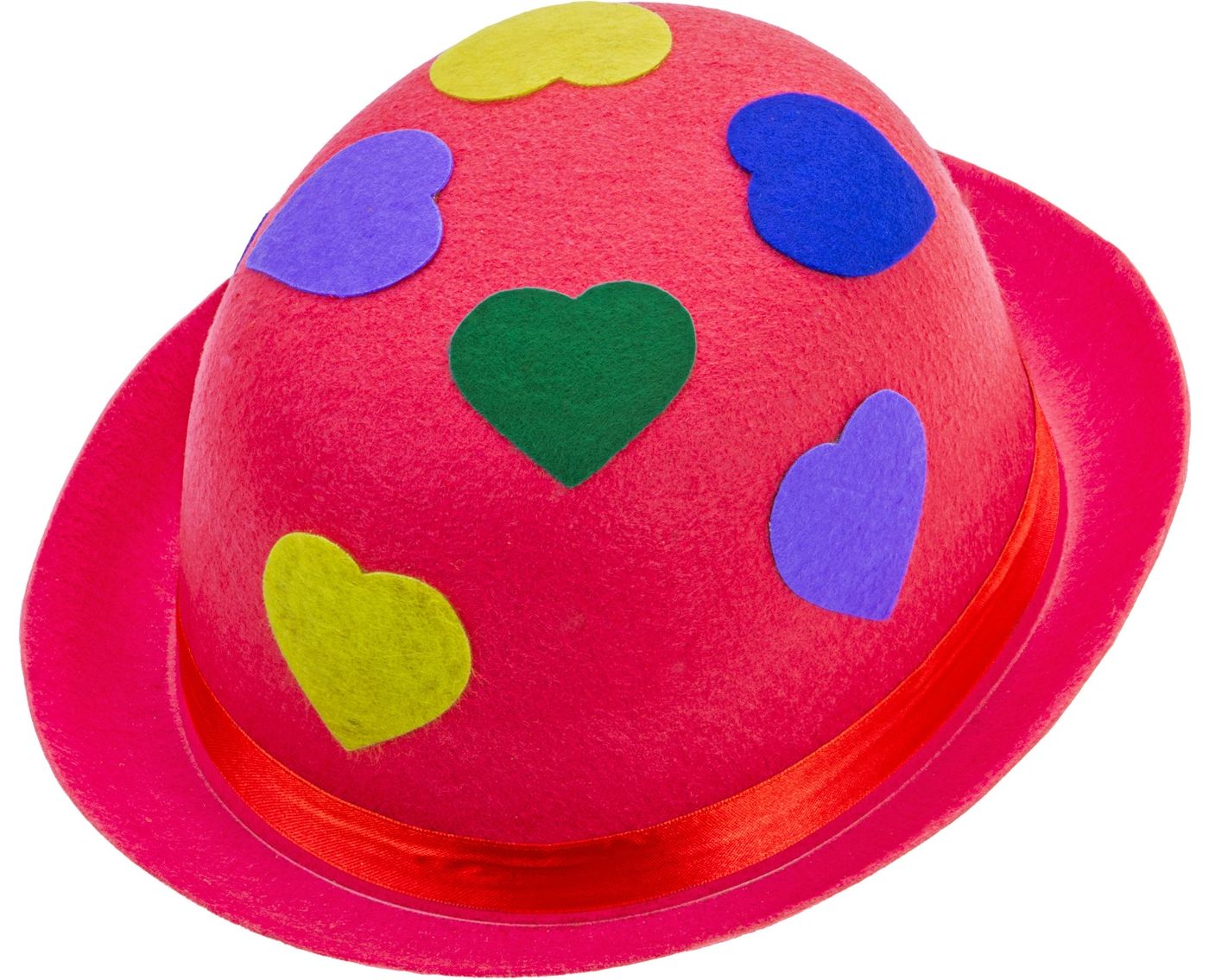 Bolhoed Roze met Hartjes