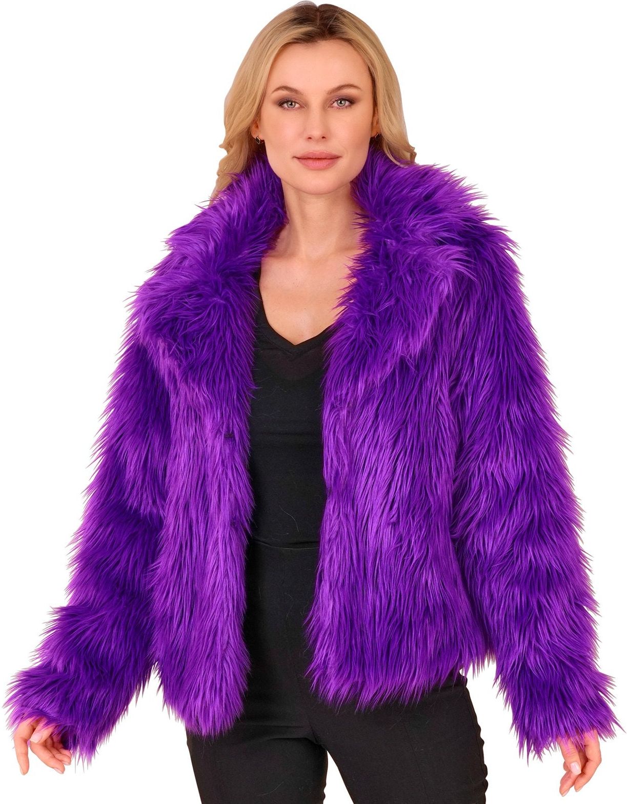 Bontjas Carnaval Festival Paars Dames