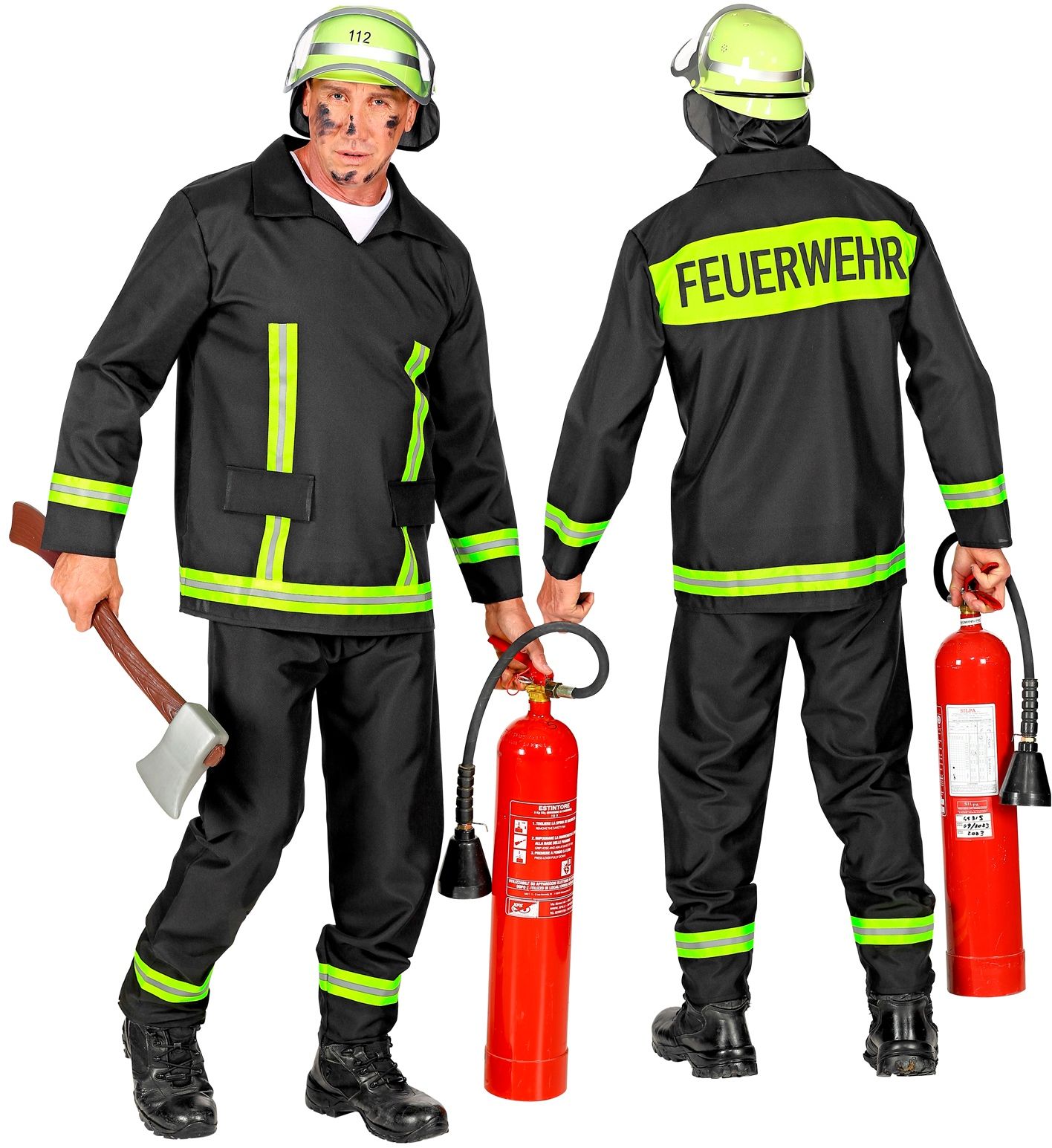 Brandweer kostuum mannen