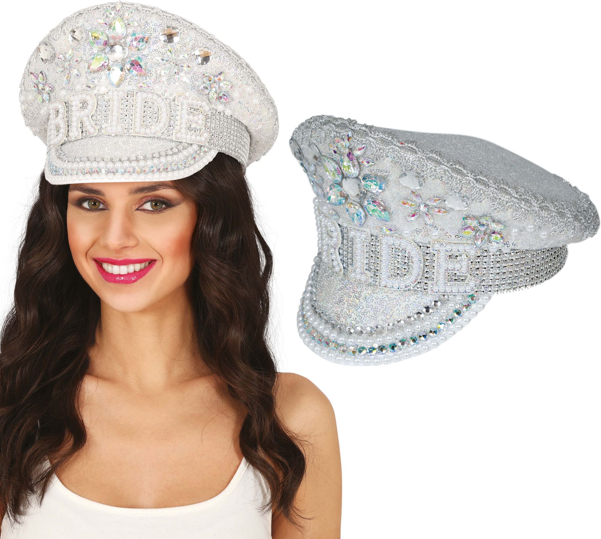 Bride Pet Zilver Kristallen
