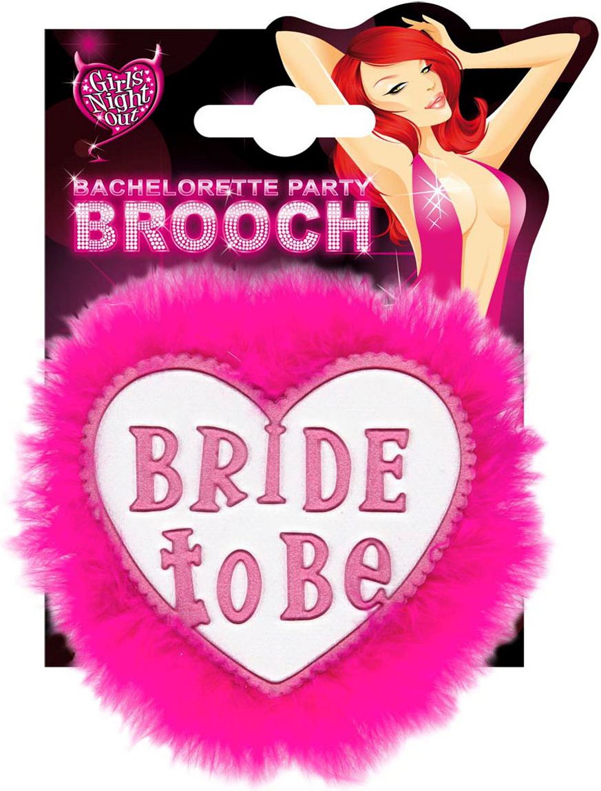 Bride-to-be broche wit