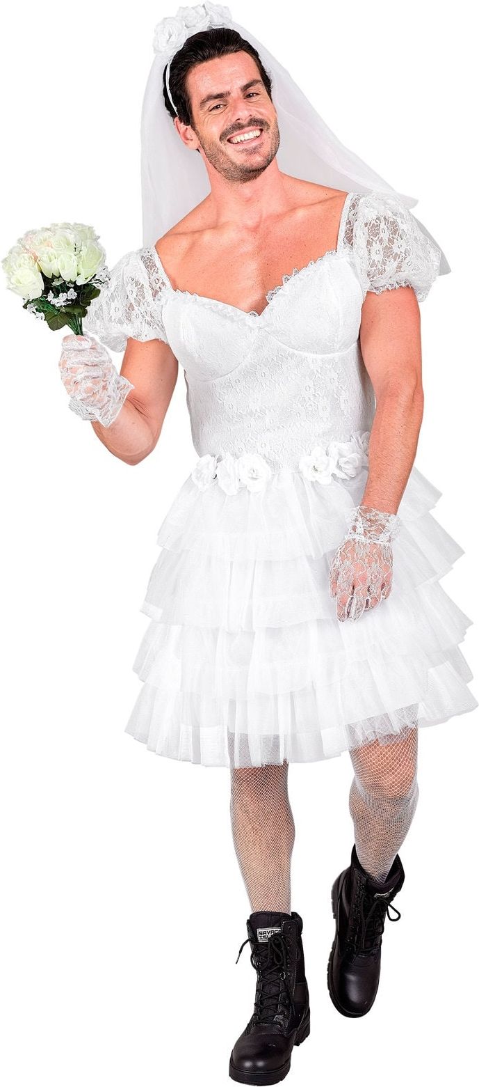 Bruid Pak Carnaval Wit Heren