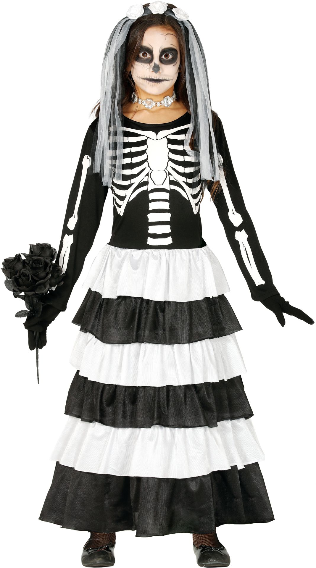 Bruidskostuum skelet meisje
