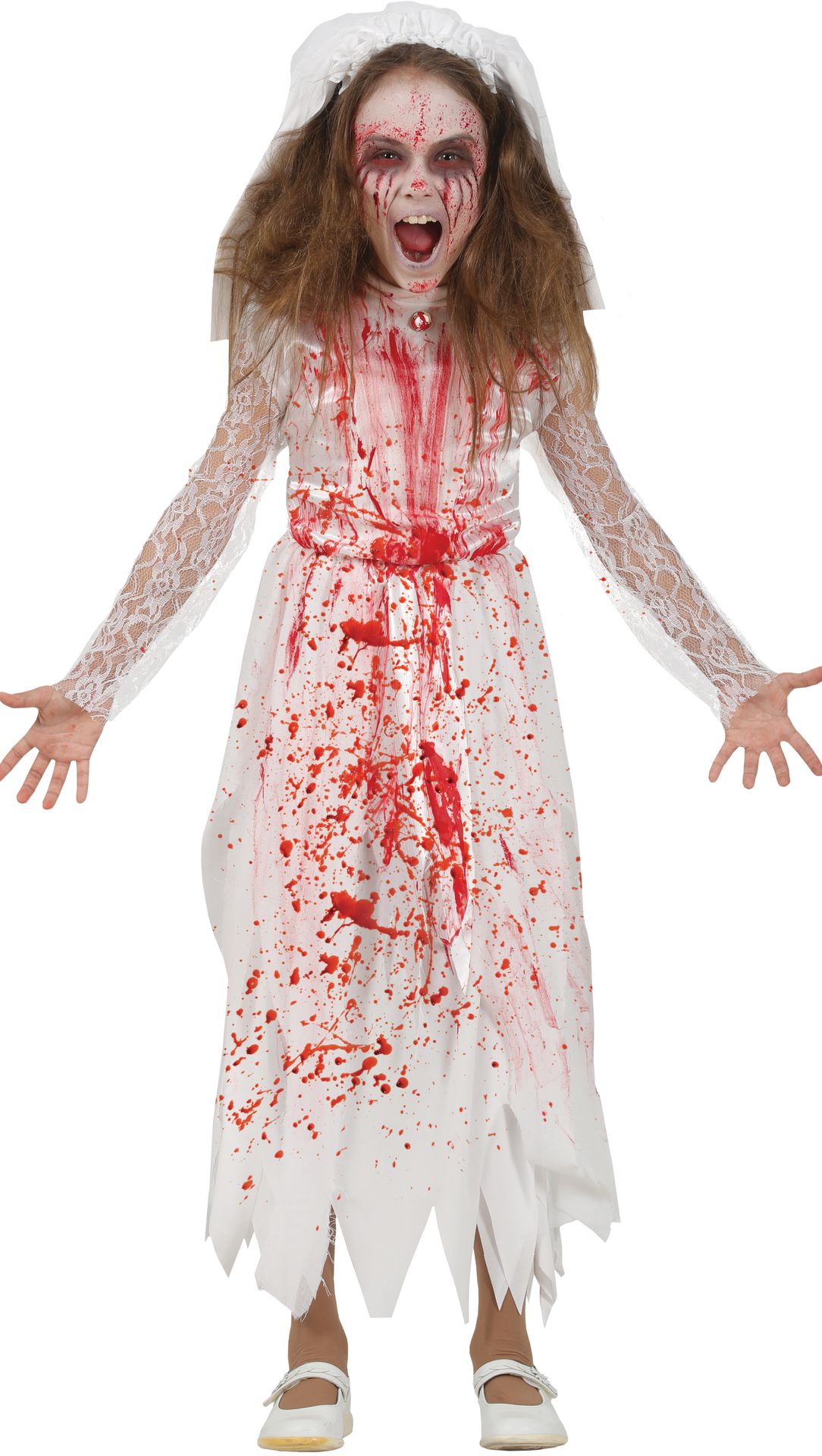 Bruidsmeisje jurk bloederig