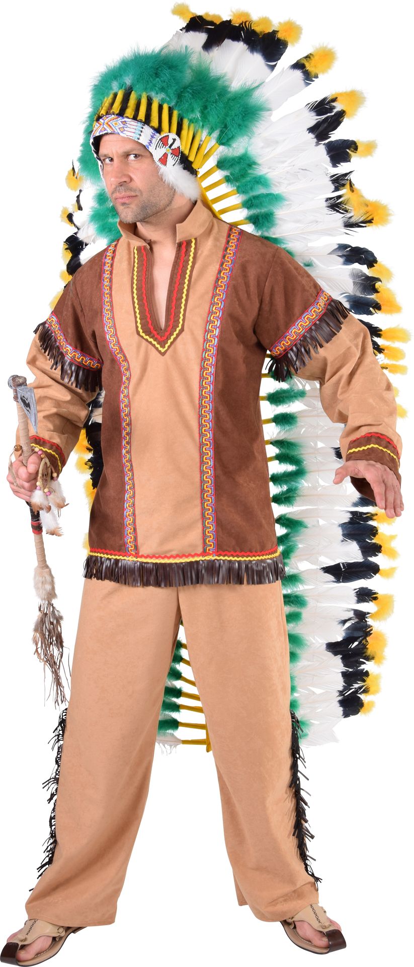 Bruin indiaan pak man