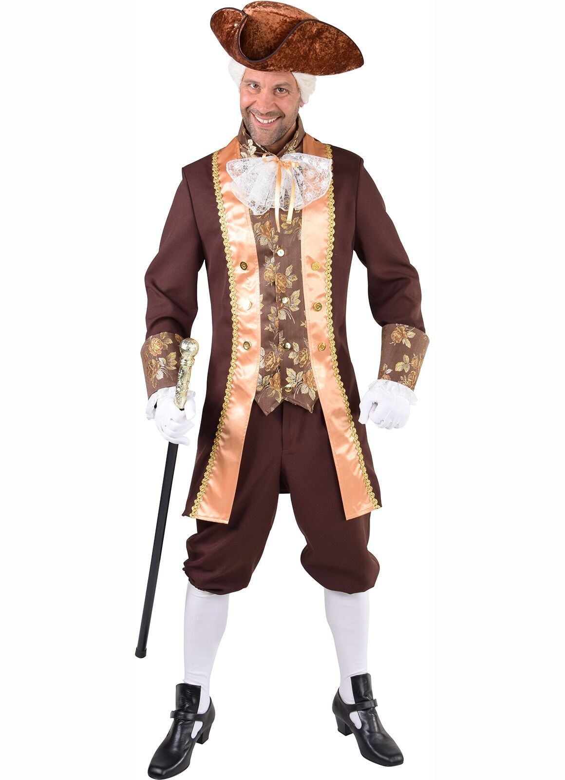 Bruin markiezen outfit mannen