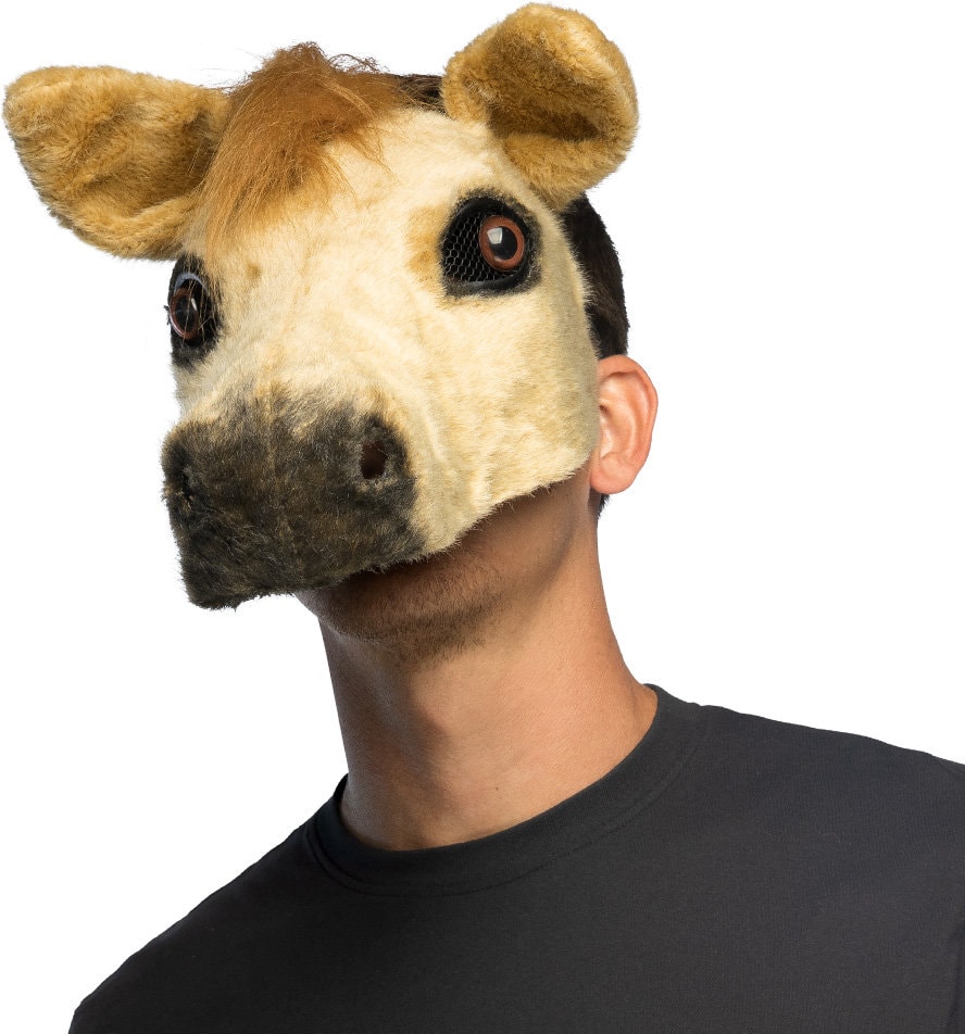 Bruin Paardenmasker Pluche