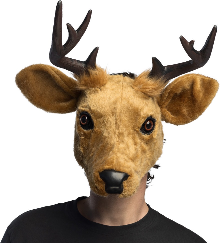 Bruin Pluche Hert Masker