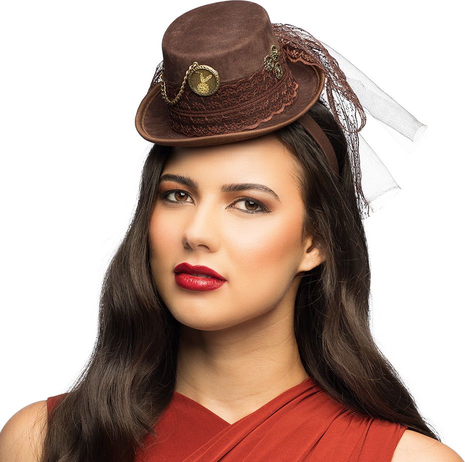 Bruin Steampunk Hoedje Tiara