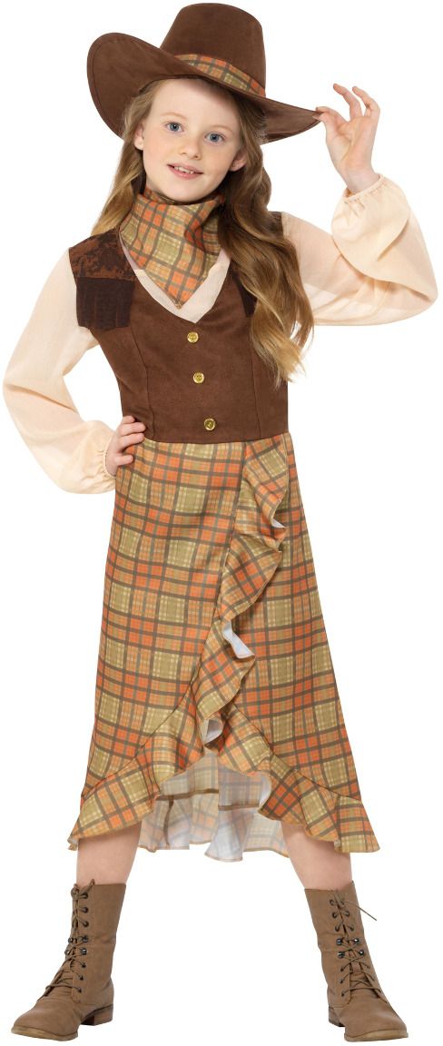 Bruine cowgirl meisjes outfit