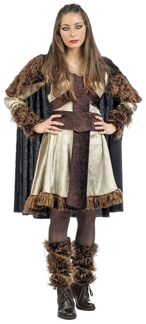 Bruine dames Viking jurk