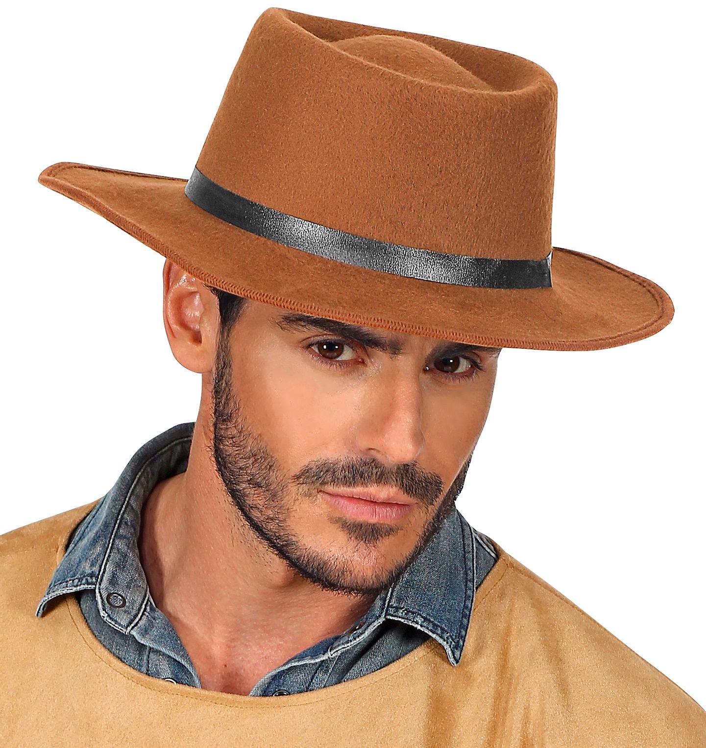 Bruine Gaucho Cowboy hoed