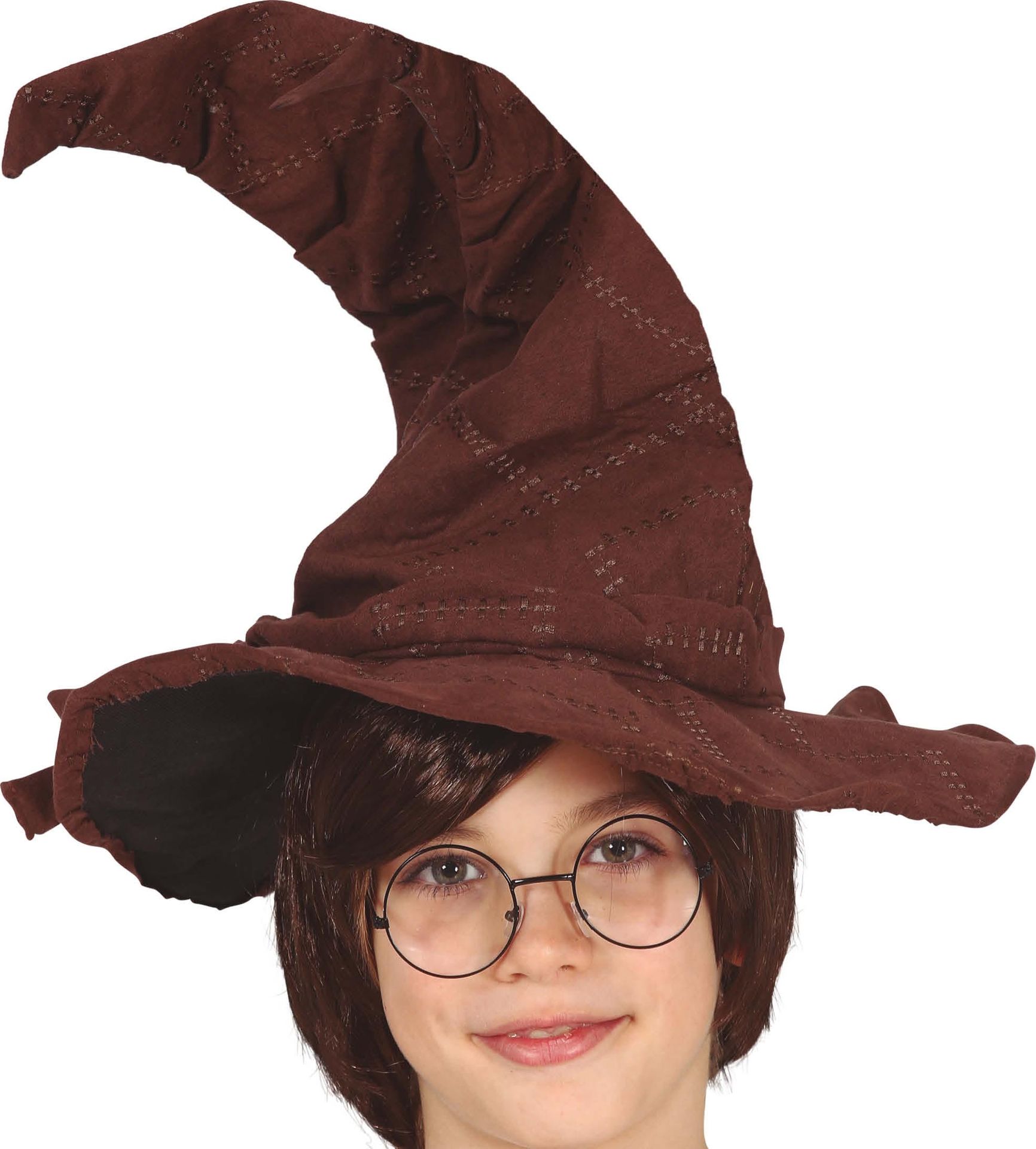 Bruine Harry Potter tovernaarshoed kind