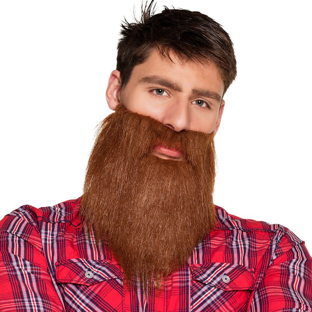 Bruine hipster baard lang